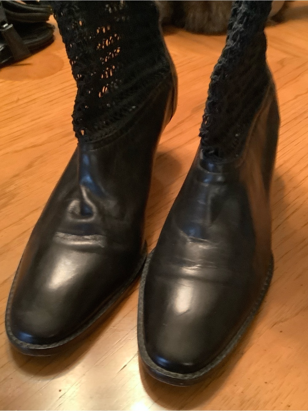 Philippe Model Paris stretch knit top Ankle Booties - Kitten heel 8.5